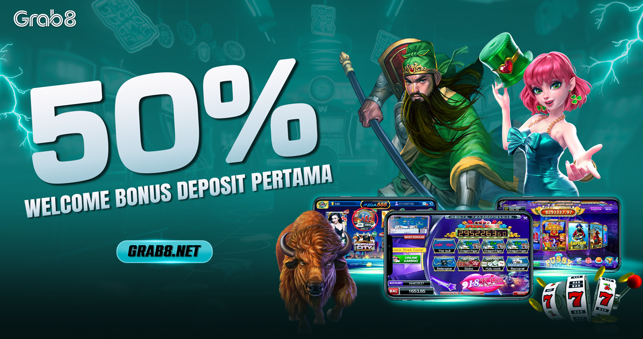 50% Welcome Bonus Deposit Pertama